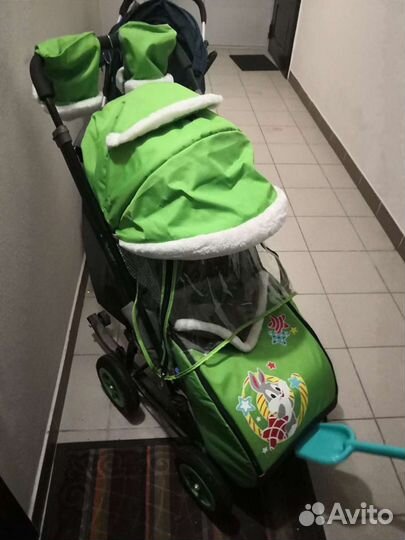 Прогулочная коляска зимняя бу