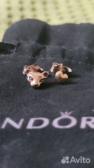 Серьги пусеты Pandora