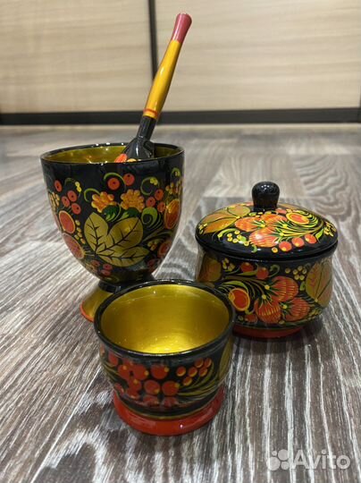 Набор посуды хохлома