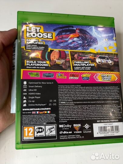 Dirt 5 xbox one диск