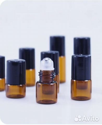 Флакон с роликом металлическим