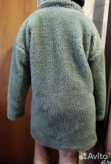 Пальто женское плюшевое