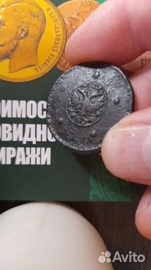 Монета Екатерины 1