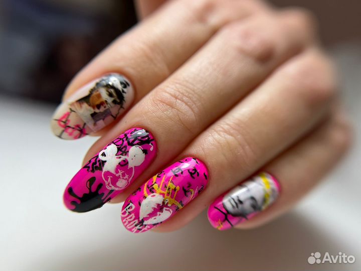 Маникюр гель лак, наращивание ногтей