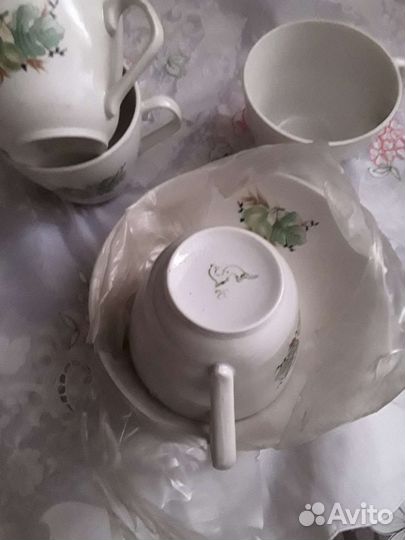 Бокал фарфор ссср,Хайта 4шт-300р,посуда разная