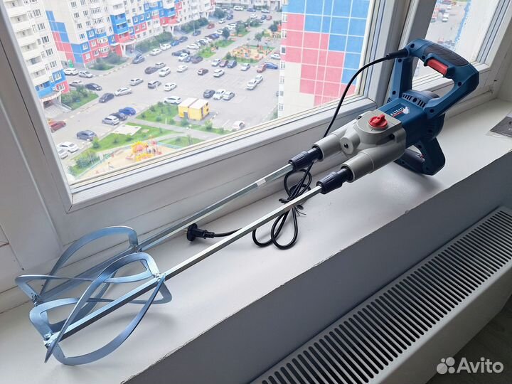 Миксер строительный двух венчиковый alteco MX 1400