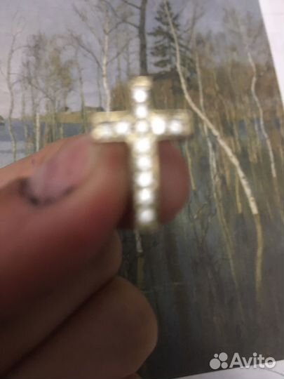 Серьги крестики