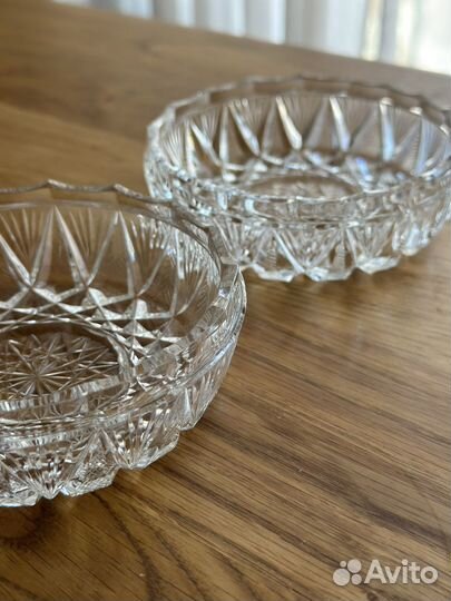 Креманки (икорницы) хрустальные СССР
