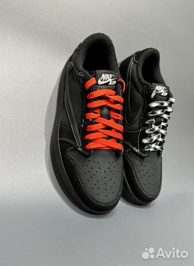 Кроссовки Travis Scott X Air Jordan 1 Low Black Ph