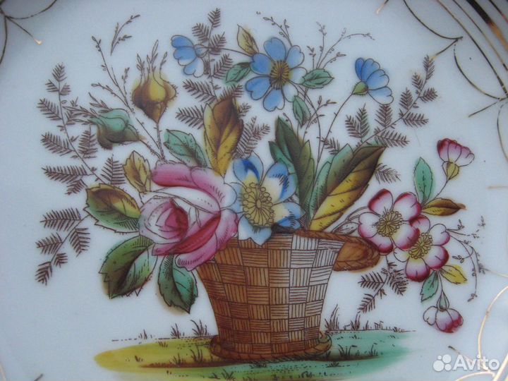 Антикварная тарелка фарфор для моих родителей