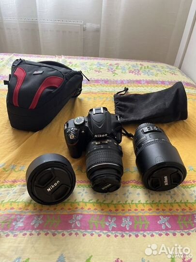 Фотоаппарат nikon d3200 + 2 объективами