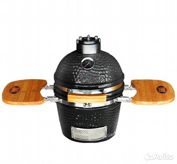 Гриль керамический Start Grill 12 черный с термоме