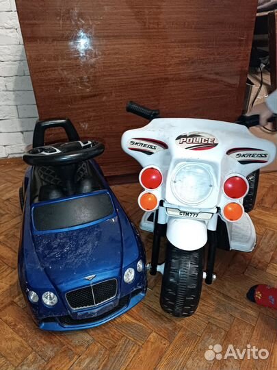 Мотоцикл и машинка