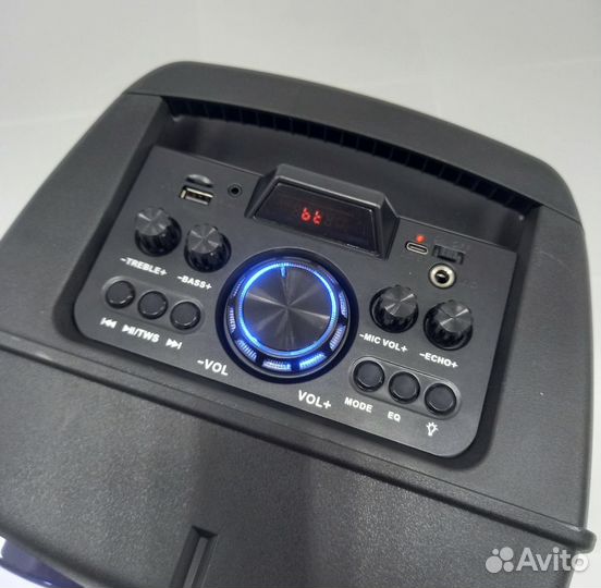 Блютуз колонка большая с микрофоном