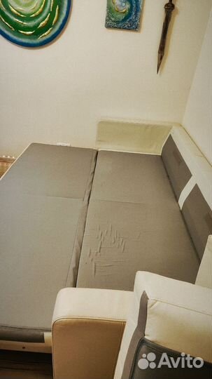 Кожаный диван раскладной