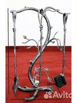 Кованый набор для камина №2