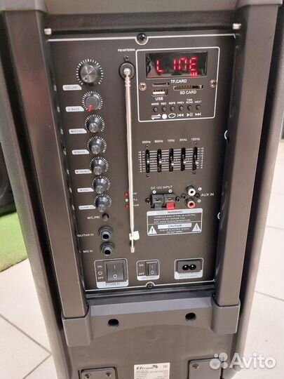 Мощная беспроводная караоке Bluetooth колонка