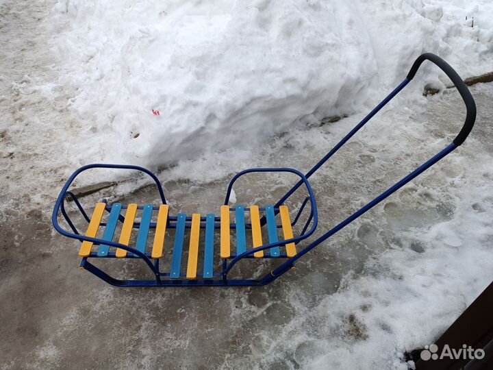 Санки для двойни без колес