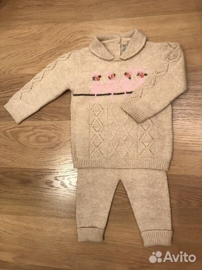 Вязаный костюм детский 86 размер