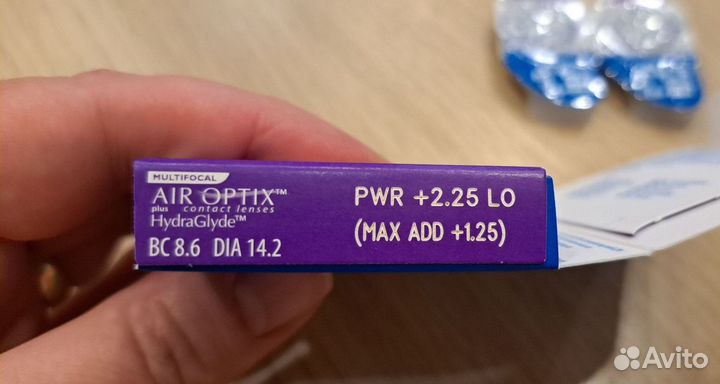 Линзы контактные,мультифакал.air optix -2.25 Low