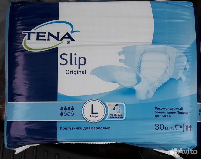 Памперсы для взрослых tens slip 150см размер L