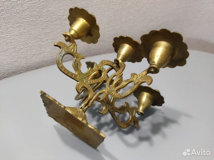 Подсвечник латунь СССР