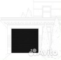 Гаражные ворота Алютех 2500х2250мм, ADS 703 Антра