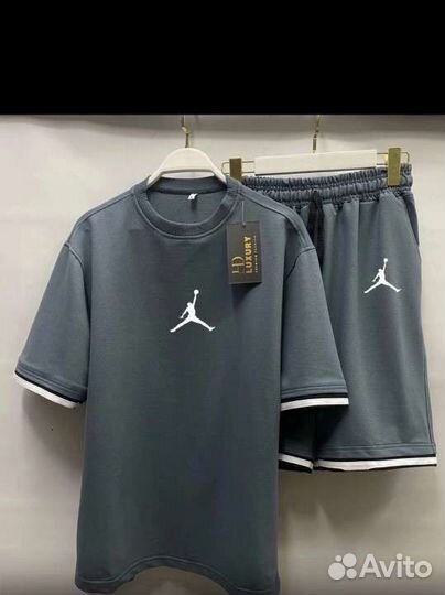 Мужской спортивный костюм jordan майка и шорты