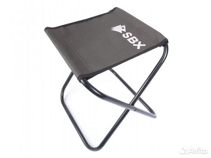 Табурет складной большой стальной 39,5x32x38 хаки