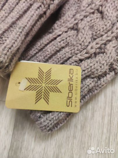 Набор шапка с варежками, Siberika