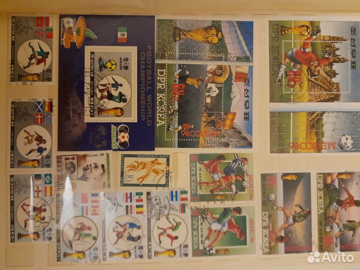 Марки,тема футбол