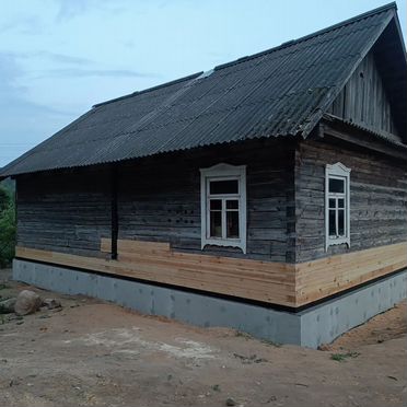Подъём домов, замена венцов