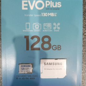 Карта памяти micro sd samsung evo plus 128Gb