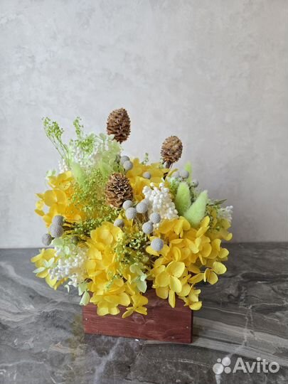 Оригинальный подарок на 8 марта букет из сухоцв