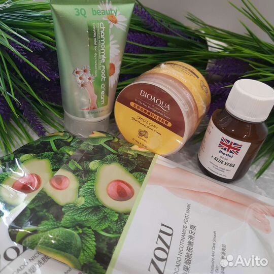 Крема, скрабы, гели, маски для ног