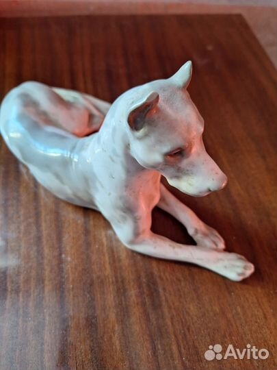 Статуэтка фарфор СССР дог