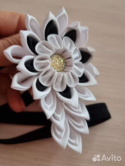 Заколка повязка для волос ручная работа