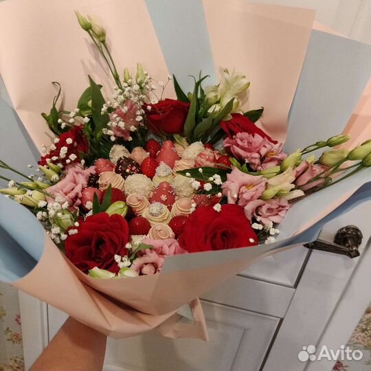 Букет из клубники в шоколаде