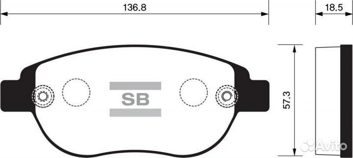 Sangsin brake SP2073 Колодки торм.дисковые Hi-Q citroen xsara 01