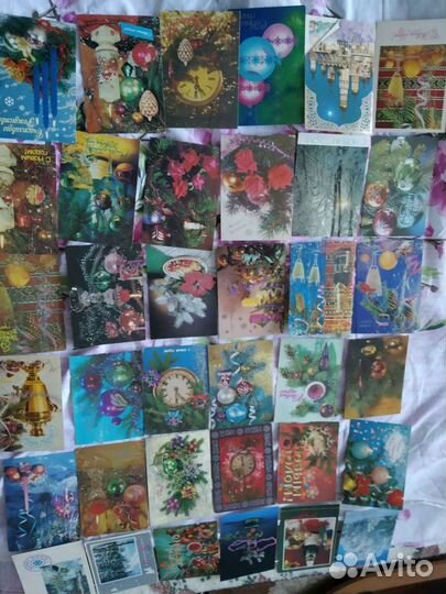 Продаются открытки.Времена СССР.Новый год