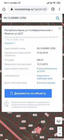 Участок 6,6 сот. (ИЖС)