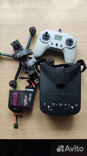 Комплект: Iflight Nazgul, аппаратура, шлем, аккумы