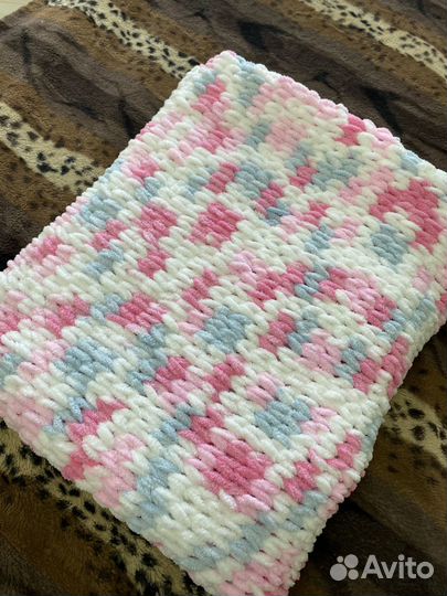 Вязанный плед детский