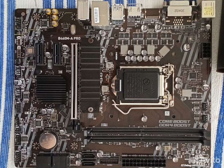 Платформа в сборе на LGA 1200. I3 10100f + 8gb озу