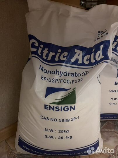 Лимонная кислота 25 кг