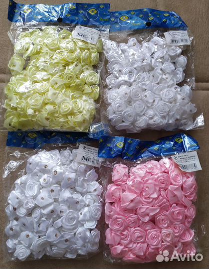 Цветы из ткани для рукоделия