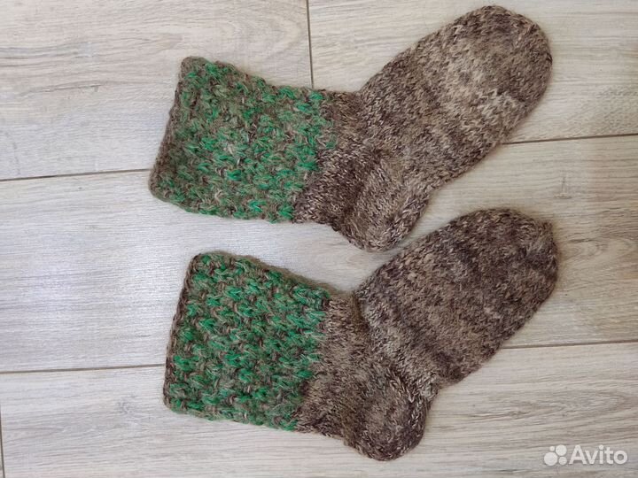 Носки из собачьей шерсти ручная работа