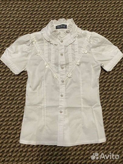Рубашка школьная для девочки 122 128