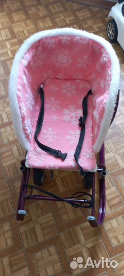 Детские санки на колесах