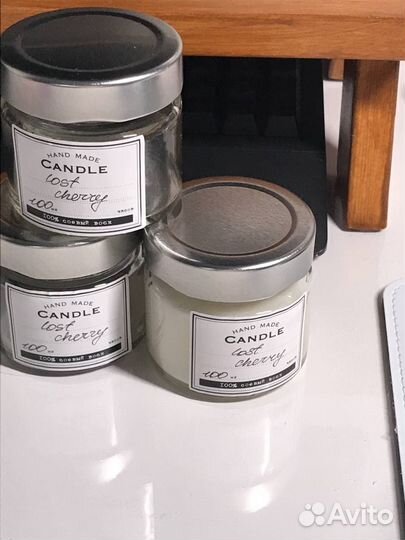 Ароматическая свеча ручной работы